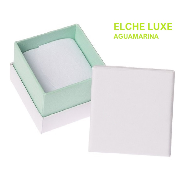 Caja Elche LUXE sortija/pendientes 51x51x37 mm.